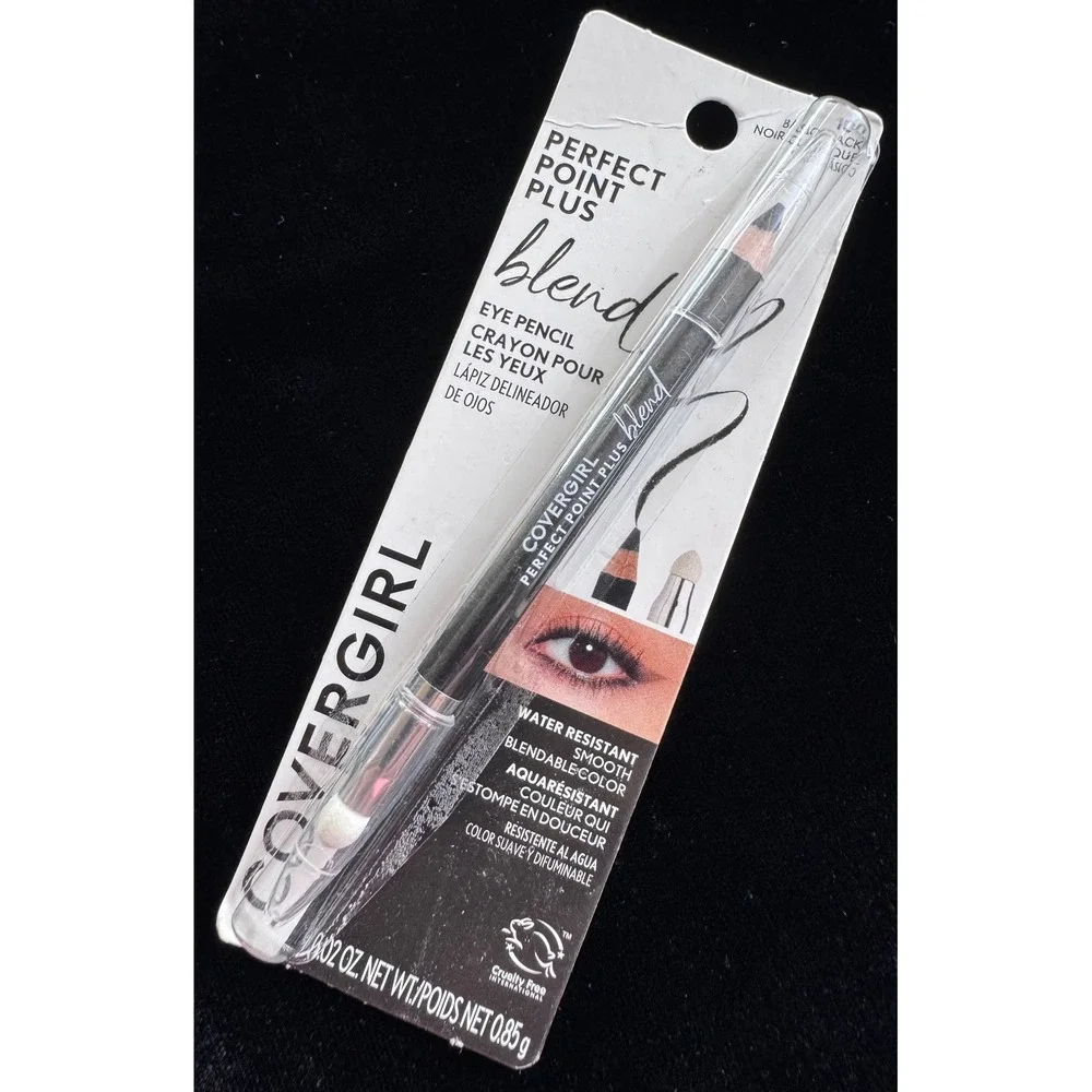 Covergirl Perfect Point Plus Blend Eye Pencil 100 Basic Black Water Resistant